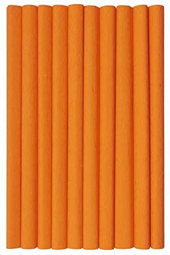 Krepppapier 50x200cm dunkel orange 10er Pack von Top-2000