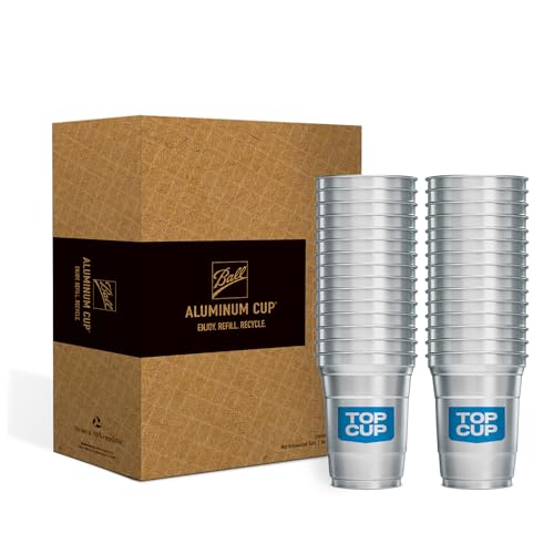 Kugel-Aluminiumbecher, 100 % recycelbarer Becher für kalte Getränke, 590 ml. 30 Becher pro Packung. Kugel-Aluminiumbecher, 100 % recycelbarer Becher für kalte Getränke, 590 ml. 30 Becher pro Packung. von Top Cup
