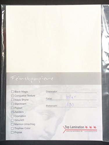 50 Blatt DIN A3 Transparentpapier klar - weiß bedruckbar 100g/m² von Top Lamination - exzellente Durchsicht, sehr gute Qualität, für Einladungen, Visitenkarten, Einlegeblätter für Alben, Hochzeitskarten, Poster, Architektenpläne, Bastelarbeiten von Top Lamination Laminiertechnik