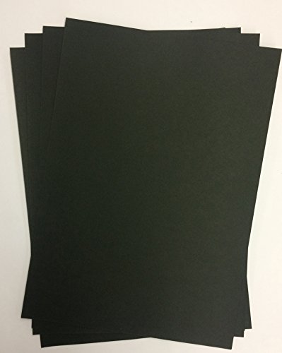 50 Blatt DIN A4 250 g/m² schwarzes Papier/Karton von Top Lamination - komplett durchgefärbt, Tonpapier von Top Lamination Laminiertechnik