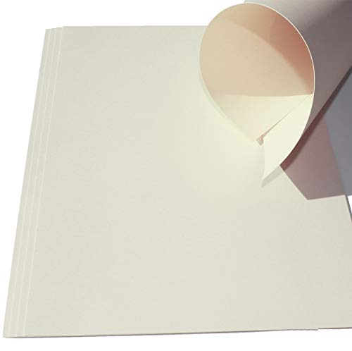 50 Blatt DIN A6 hellcreme Bastelkarton 105x148mm 170g/m² von Top Lamination Tonpapier von Top Lamination Laminiertechnik