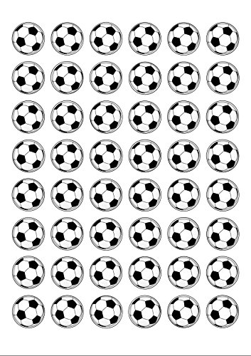 Top That Essbare Fußball-Kuchendekoration, 48 Stk, Weiß, Reispapier, 2,5 cm, Babyparty & Fußballparty Top That Essbare Fußball-Kuchendekoration, 48 Stk, Weiß, Reispapier, 2,5 cm, Babyparty & Fußballparty von Top That