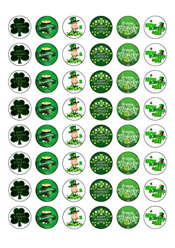 48 runde Kuchendekorationen zum St. Patricks Day 48 runde Kuchendekorationen zum St. Patricks Day von Top That