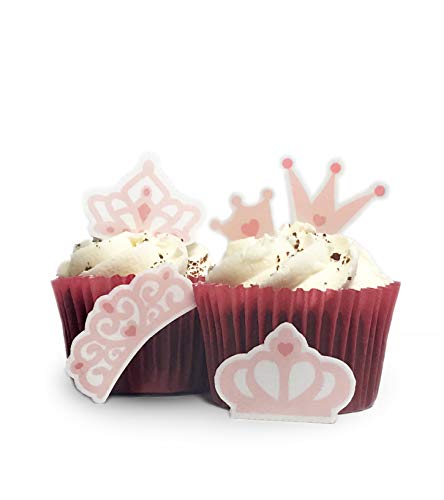 Kuchendekoration, essbar, Prinzessinnen-Krone, 24 Stück Kuchendekoration, essbar, Prinzessinnen-Krone, 24 Stück von Top That