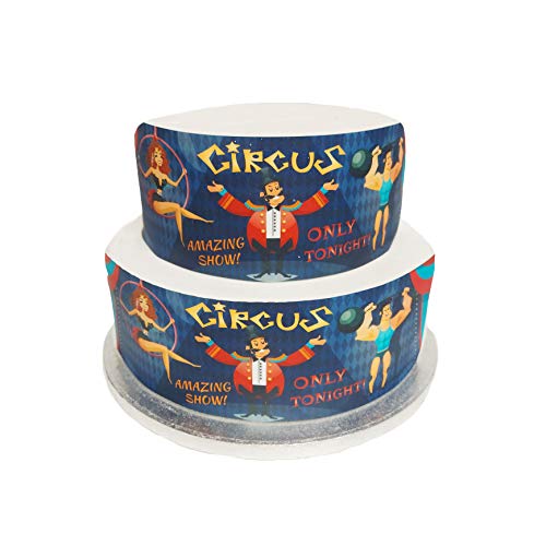 Top That Essbares Dekoband mit Zirkus-Bordüre, ideal zum Dekorieren Ihrer Kuchen, einfach zu verwenden Top That Essbares Dekoband mit Zirkus-Bordüre, ideal zum Dekorieren Ihrer Kuchen, einfach zu verwenden von Top That