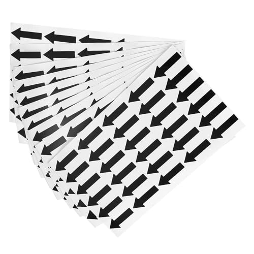 TOP-VIGOR 20 kleine Pfeil-Aufkleber, 1,2 x 0,4 PVC-Klebeetiketten für Fließrichtung, Fehlermarkierung, Inspektion und Qualitätskontrolle, schwarz TOP-VIGOR 20 kleine Pfeil-Aufkleber, 1,2 x 0,4 PVC-Klebeetiketten für Fließrichtung, Fehlermarkierung, Inspektion und Qualitätskontrolle, schwarz von Top-Vigor