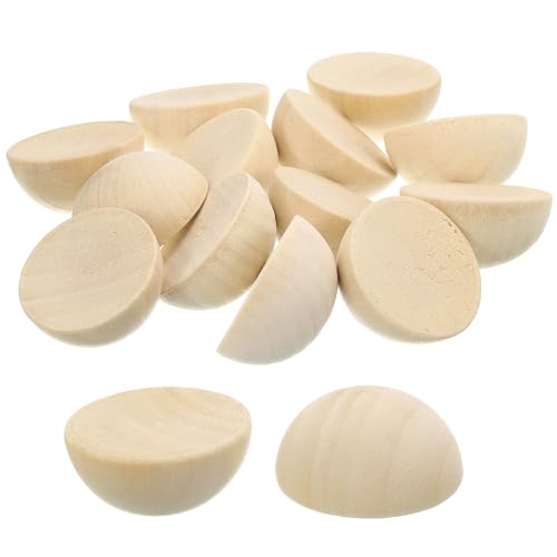 TOP-VIGOR 30 Stück geteilte Holzkugeln, 35 mm halbe Holzperlen, unlackierte natürliche halbe Holzkugeln, Mini-Halbkugeln, runde Holzhalbkugeln, zum Basteln, Malen, DIY, Festival, Party TOP-VIGOR 30 Stück geteilte Holzkugeln, 35 mm halbe Holzperlen, unlackierte natürliche halbe Holzkugeln, Mini-Halbkugeln, runde Holzhalbkugeln, zum Basteln, Malen, DIY, Festival, Party von Top-Vigor