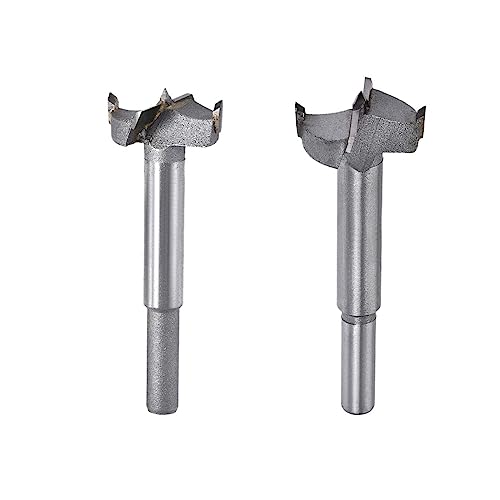 TOP-VIGOR Forstnerbohrer-Set, 27 mm, 28 mm Durchmesser, Hartmetalllegierung, Stahl, Holzschneckenbohrer, Lochsägenöffner für Holzbearbeitung, Scharnierlochbohrung, Bohrbohrer, Fräser TOP-VIGOR Forstnerbohrer-Set, 27 mm, 28 mm Durchmesser, Hartmetalllegierung, Stahl, Holzschneckenbohrer, Lochsägenöffner für Holzbearbeitung, Scharnierlochbohrung, Bohrbohrer, Fräser von Top-Vigor