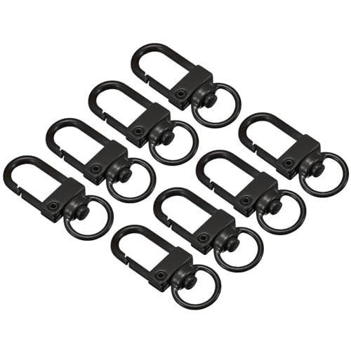 TOP-VIGOR Karabinerverschlüsse, drehbar, 33 x 13 mm, Schlüsselband, Karabinerhaken mit Schlüsselring, robuster Metall-Schlüsselanhänger-Clip, DIY-Zubehör für Taschen, Schlüsselanhänger TOP-VIGOR Karabinerverschlüsse, drehbar, 33 x 13 mm, Schlüsselband, Karabinerhaken mit Schlüsselring, robuster Metall-Schlüsselanhänger-Clip, DIY-Zubehör für Taschen, Schlüsselanhänger von Top-Vigor