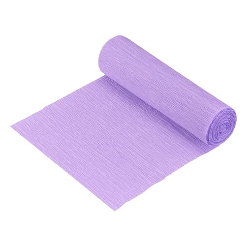 TOP-VIGOR Krepppapier, 15 cm x 2,5 m, Bastel-Luftschlangen, hängende Regenbogen-Krepppapier-Rolle für Blumen, Geschenkverpackungen, Geburtstagsdekorationen, Partydekorationen, Hellviolett TOP-VIGOR Krepppapier, 15 cm x 2,5 m, Bastel-Luftschlangen, hängende Regenbogen-Krepppapier-Rolle für Blumen, Geschenkverpackungen, Geburtstagsdekorationen, Partydekorationen, Hellviolett von Top-Vigor