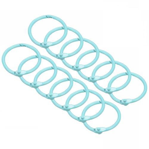 TOP-VIGOR Loseblatt-Binderinge, 30 mm, Buchring, langlebiger Buchring für Karteikarten und Handwerk, Bücher und Dokumente, Binden, Organisieren von Karten und Schlüsseln, Seeblau, 12 Stück TOP-VIGOR Loseblatt-Binderinge, 30 mm, Buchring, langlebiger Buchring für Karteikarten und Handwerk, Bücher und Dokumente, Binden, Organisieren von Karten und Schlüsseln, Seeblau, 12 Stück von Top-Vigor