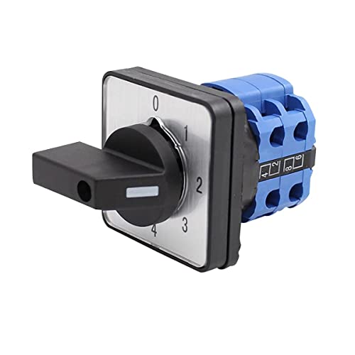 TOP-VIGOR Universal Nockenwähler, Umschalter, Umschalter LW26-20 0-4/2 220V 32A 5 Positionen 8 Klemmen von Top-Vigor