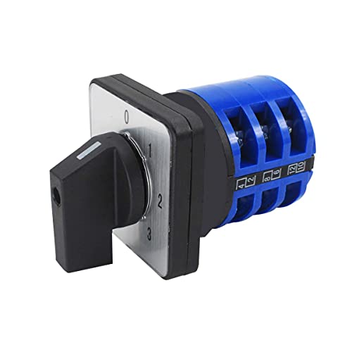TOP-VIGOR Universal Nockenwähler, Umschalter, Umschalter LW26-32A 380V 32A 4 Positionen 12 Klemmen von Top-Vigor