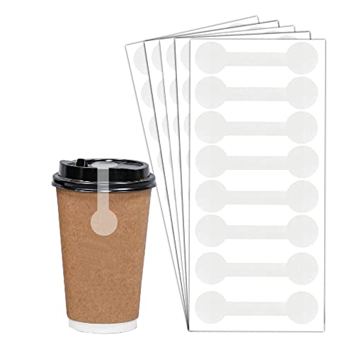 Transparente manipulationssichere Etiketten, transparent, manipulationssichere Aufkleber, 7,9 x 1,3 cm, selbstklebende Aufkleber, Lebensmittelverpackung, versiegelt für Getränke, Geschenkverpackung von Top label