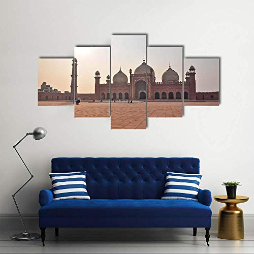 Bilder Dekorative malerei Spray malerei leinwand malerei 5 stück Badshahi-Moschee in Lahore Leinwand Wandbild, Möbel Art Deco, Rahmen von TopArt