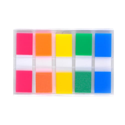 1 Stück Klassifizierungsetiketten, Ordneretiketten Stundenplan Planer Schulaufkleber Tabs Fluoreszierende Folie Klassifizierungsaufkleber, Index für Büro, Zuhause, Schule(Typ A) von TopHomer