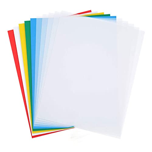 10 Blatt Transferpapier, 23 x 14 cm, wasserlösliches Transparentpapier für Stoff, Leinwand und Stickerei (blau) von TopHomer