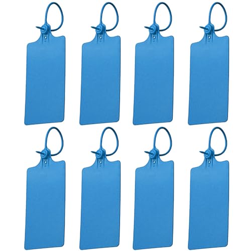 100 Stück Kunststoff-Versandanhänger, wasserdichte und beschreibbare Etiketten, selbstschließend, Sicherheitssiegel, reißfest, großes Schild, Reißverschlussetiketten zum Beschriften und Markieren, 250 von TopHomer