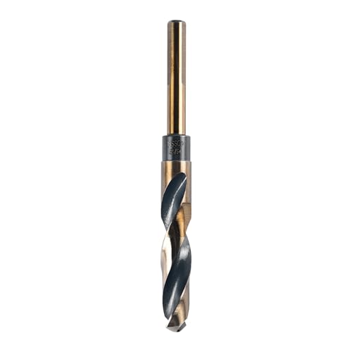 39/64 Zoll 3-Flats Bohrer HSS M35 Hochgeschwindigkeitsstahl Reduzierter Schaft Spiralbohrer 3/8 Zoll Dreieckschaft Durchmesser & 7.6 cm Arbeitslänge für Metall, Edelstahl und legierten Stahl 39/64 Zoll 3-Flats Bohrer HSS M35 Hochgeschwindigkeitsstahl Reduzierter Schaft Spiralbohrer 3/8 Zoll Dreieckschaft Durchmesser & 7.6 cm Arbeitslänge für Metall, Edelstahl und legierten Stahl von TopHomer