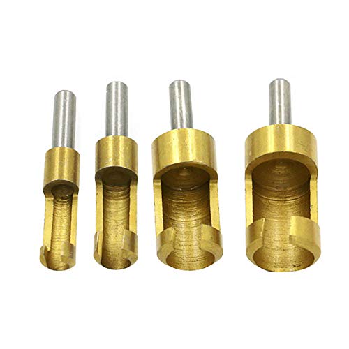 4-teiliges Sechskant-/Rundschaftbohrer-Set, Holzfräser, Zapfen für Gegenbohrungen 4-teiliges Sechskant-/Rundschaftbohrer-Set, Holzfräser, Zapfen für Gegenbohrungen von TopHomer