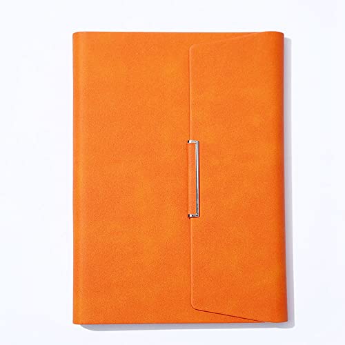 A5 Leder Ringbuch, 6 Runde Ringe Nachfüllbar Notebook Binder, mehrere Taschen zum Aufbewahren von Karten, 100 Blatt Papier von TopHomer