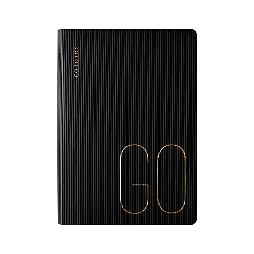 A7 Leder Notizbuch, 9 x 14 cm, 256 Seiten Klein Mini Reisetagebuch Notizblock Tagebuch, Geschenk für Geburtstag Jahrestag Frauen Männer, Memo Pad Notizen Persönlicher Planer Notizbücher, Schwarz von TopHomer