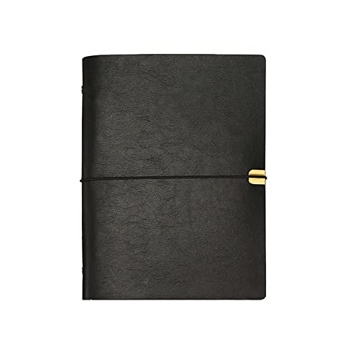 B5 Leder Notizbuch, 26,8 x 20,5 cm, 200 Seiten nachfüllbar Vintage Reisetagebuch Notizblock Tagebuch, mit Liniengummiband, Geschenk zum Geburtstag Jahrestag Damen Herren Pad Notes Persönlich (Schwarz) B5 Leder Notizbuch, 26,8 x 20,5 cm, 200 Seiten nachfüllbar Vintage Reisetagebuch Notizblock Tagebuch, mit Liniengummiband, Geschenk zum Geburtstag Jahrestag Damen Herren Pad Notes Persönlich (Schwarz) von TopHomer