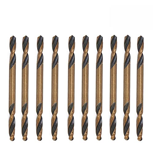 HSS-Doppelendbohrer mit geradem Schaft, Spiralbohrer-Set, Edelstahl, Werkzeug für Metall- und Karbonstahlarbeiten, 10 Stück HSS-Doppelendbohrer mit geradem Schaft, Spiralbohrer-Set, Edelstahl, Werkzeug für Metall- und Karbonstahlarbeiten, 10 Stück von TopHomer