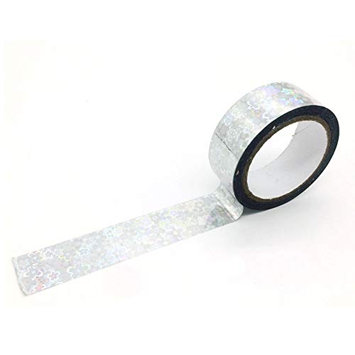 Holografisches Abschreckungsband, reflektierendes Abschreckband, holografisches Regenbogenfarbenes, wasserdichtes, schillerndes Klebeband für Bastelarbeiten Holografisches Abschreckungsband, reflektierendes Abschreckband, holografisches Regenbogenfarbenes, wasserdichtes, schillerndes Klebeband für Bastelarbeiten von TopHomer