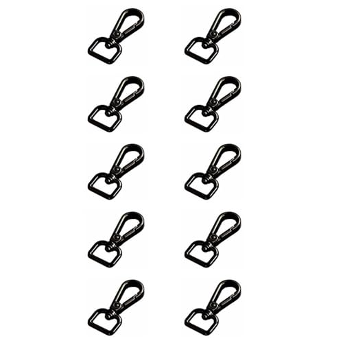 Karabinerhaken mit Drehgelenk, 360° drehbar, Zinklegierung, Karabinerverschlüsse mit D-Ring für Schlüsselanhänger, Taschengurt, Haustierhalsbänder, 13 mm, 10 Stück Karabinerhaken mit Drehgelenk, 360° drehbar, Zinklegierung, Karabinerverschlüsse mit D-Ring für Schlüsselanhänger, Taschengurt, Haustierhalsbänder, 13 mm, 10 Stück von TopHomer