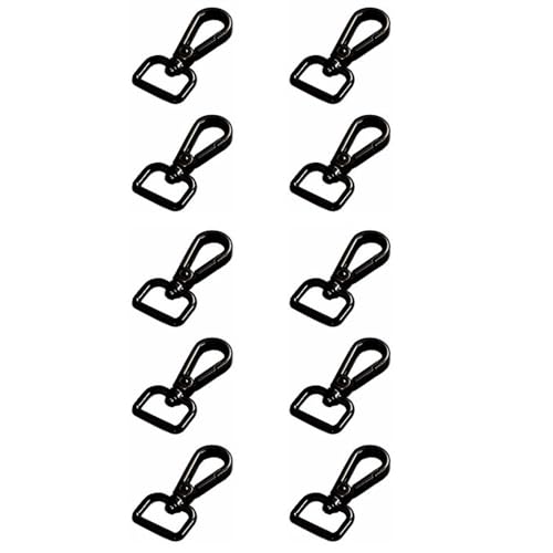 Karabinerhaken mit Drehgelenk, 360° drehbar, Zinklegierung, Karabinerverschlüsse mit D-Ring für Schlüsselanhänger, Taschengurt, Haustierhalsbänder, 16 mm, 10 Stück Karabinerhaken mit Drehgelenk, 360° drehbar, Zinklegierung, Karabinerverschlüsse mit D-Ring für Schlüsselanhänger, Taschengurt, Haustierhalsbänder, 16 mm, 10 Stück von TopHomer