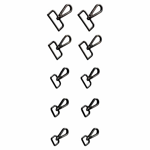 Karabinerhaken mit Drehgelenk, 360° drehbar, Zinklegierung, Karabinerverschlüsse mit D-Ring für Schlüsselanhänger, Taschengurt, Haustierhalsbänder – 13/16/19/25/32 mm, 10 Stück Karabinerhaken mit Drehgelenk, 360° drehbar, Zinklegierung, Karabinerverschlüsse mit D-Ring für Schlüsselanhänger, Taschengurt, Haustierhalsbänder – 13/16/19/25/32 mm, 10 Stück von TopHomer