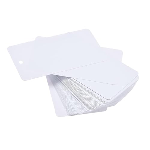Kunststoff-Versandanhänger, wasserdicht, blanko, Logistiketiketten, Hängeetikett mit Öse für Produktidentifikation, Outdoor-Etikettierung (weiß) von TopHomer