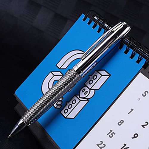 Metalldraht geflochtener Kugelschreiber Business Signature Pen Gel Silberstift füllt Schönes Geschenk für Freunde und Familie Nach von TopHomer