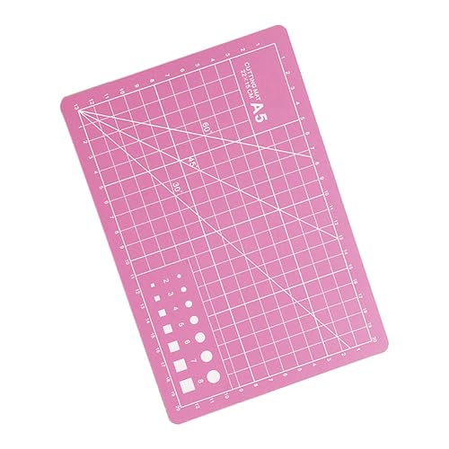 Schneidematte, A5 PVC Bastelmatte, selbstheilendes Schneidebrett für Stoff DIY Handwerk Nähen Quilten - Rosa Schneidematte, A5 PVC Bastelmatte, selbstheilendes Schneidebrett für Stoff DIY Handwerk Nähen Quilten - Rosa von TopHomer