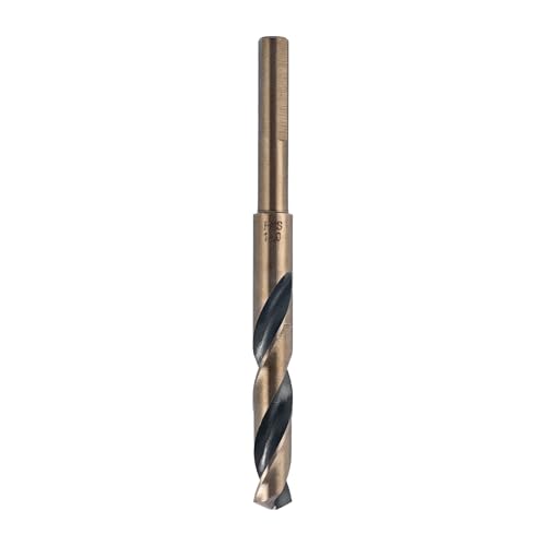 Spiralbohrer mit reduziertem Schaft, 13 mm Schneide, 4341 Schnellarbeitsstahl 10 mm dreiseitiger Schaftbohrer für Holz, Metall und Kunststoff (Schnittwinkel 135°) von TopHomer
