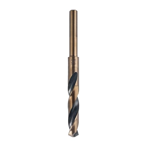 Spiralbohrer mit reduziertem Schaft, 13.5 mm Schneide, 4341 Schnellarbeitsstahl 10 mm dreiseitiger Schaftbohrer für Holz, Metall und Kunststoff (Schnittwinkel 135°) von TopHomer