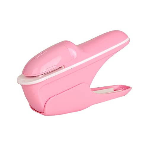 Stapler loser Hefter, Manuelle Hefter, Tragbarer Heft freier Hefter für Broschüren, Zeitungen, Flugblätter-Pink von TopHomer