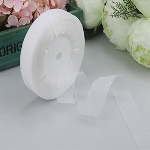 TopHomer 2 Rollen Organzaband, 2cm x 45m Chiffonband Geschenkband zum Verpacken von Geschenken, transparentes Band für DIY-Bastelbedarf, Geschenkschleife, Geschenkverpackung, Hochzeit Geschenksträuße TopHomer 2 Rollen Organzaband, 2cm x 45m Chiffonband Geschenkband zum Verpacken von Geschenken, transparentes Band für DIY-Bastelbedarf, Geschenkschleife, Geschenkverpackung, Hochzeit Geschenksträuße von TopHomer