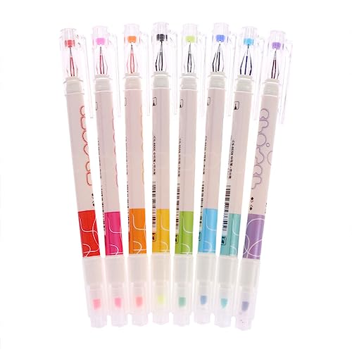 TopHomer 8 Stück Textmarker-Set mit zwei Spitzen, Doppelkopf-Marker, Schreibpapier für Schule, Hochschule, Zuhause, Büro TopHomer 8 Stück Textmarker-Set mit zwei Spitzen, Doppelkopf-Marker, Schreibpapier für Schule, Hochschule, Zuhause, Büro von TopHomer