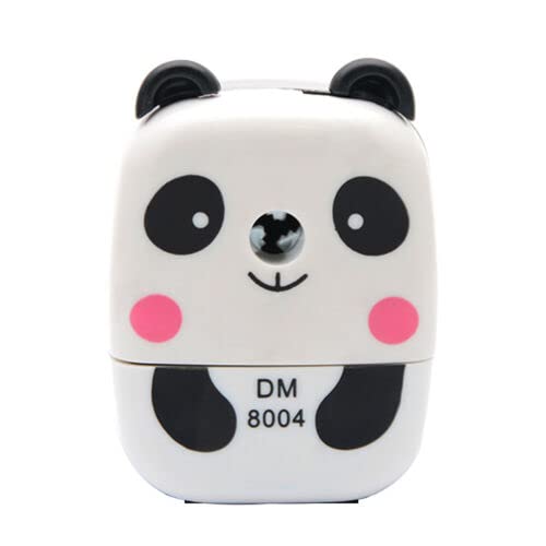 TopHomer Bleistiftspitzer, hochwertig, mit Kurbel, Cartoon-Design, Panda, für Student Kids von TopHomer