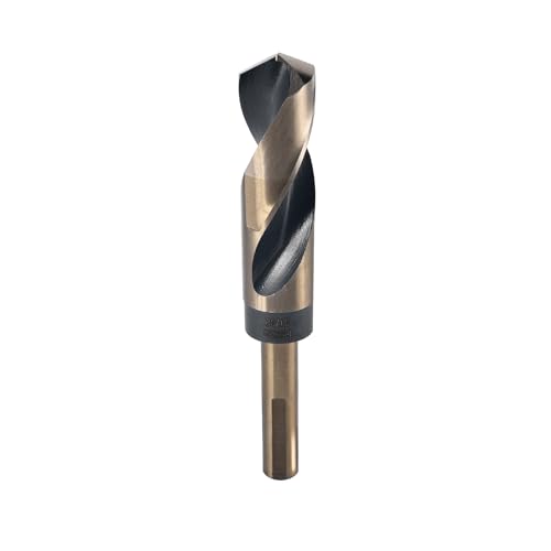 TopHomer Bohrer-Set mit reduziertem Schaft, 1,27 cm Schaft, M35 HSS-Co schwarz und goldfarben, nitrierte Oberfläche, 135 Grad Kreuzspitze, ideal für Holz, Kunststoff und Metall TopHomer Bohrer-Set mit reduziertem Schaft, 1,27 cm Schaft, M35 HSS-Co schwarz und goldfarben, nitrierte Oberfläche, 135 Grad Kreuzspitze, ideal für Holz, Kunststoff und Metall von TopHomer