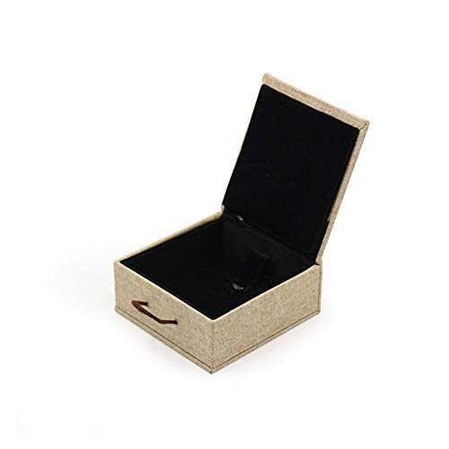TopHomer Schmuckkästchen, weiß, Leinen, Geschenkverpackung, Anhänger, Armband, Ring, Halskette für Präsentation, Geschenk, wichtige Anlässe, Leinen TopHomer Schmuckkästchen, weiß, Leinen, Geschenkverpackung, Anhänger, Armband, Ring, Halskette für Präsentation, Geschenk, wichtige Anlässe, Leinen von TopHomer