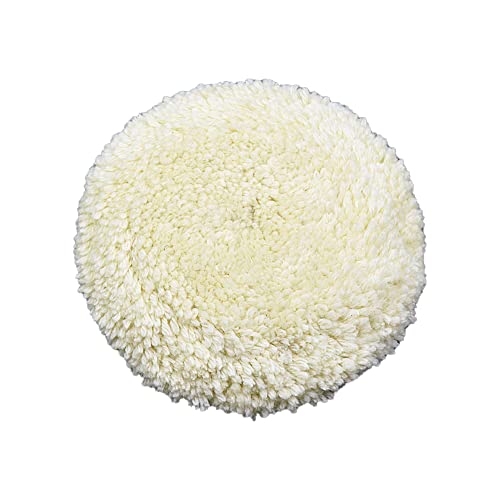 Woll-Polierpad, 150 mm feine Wolle, Polierscheibe, Reinigungszubehör mit Klettverschluss für Autos, Möbel und Glas (B) von TopHomer