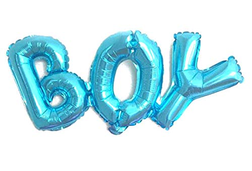 TopTen Folienballon Schriftzug Boy - Girlande Luftballons als Deko zur Geburt (Junge) von TopTen