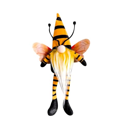 Bienen Wichtel Sommer Deko, Wichtel Bienen Deko Elfe, Handgefertigte Plüsch Puppen Zwerg Dekorationen, Sonnenblume Deko Figuren für Home Farmhouse Tischdeko Familie Festliche Geschenk Bienen Wichtel Sommer Deko, Wichtel Bienen Deko Elfe, Handgefertigte Plüsch Puppen Zwerg Dekorationen, Sonnenblume Deko Figuren für Home Farmhouse Tischdeko Familie Festliche Geschenk von Topassion