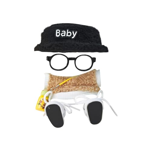 Niedliche Mini Plüsch Puppen Kleidung, nur Bekleidungs (Keine Puppe), Labubu Puppenkleidung, Niedliches Mini Kuscheltier Outfit, DIY Kinder Geschenke Bekleidungszubehör Labubu-Kostüme Puppenzubehör von Topassion