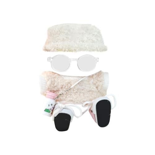 Niedliche Mini Plüsch Puppen Kleidung, nur Bekleidungs (Keine Puppe), Labubu Puppenkleidung, Niedliches Mini Kuscheltier Outfit, DIY Kinder Geschenke Bekleidungszubehör Labubu-Kostüme Puppenzubehör von Topassion