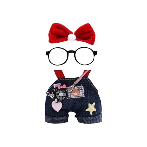 Niedliche Mini Plüsch Puppen Kleidung, nur Bekleidungs (Keine Puppe), Labubu Puppenkleidung, Niedliches Mini Kuscheltier Outfit, DIY Kinder Geschenke Bekleidungszubehör Labubu-Kostüme Puppenzubehör von Topassion
