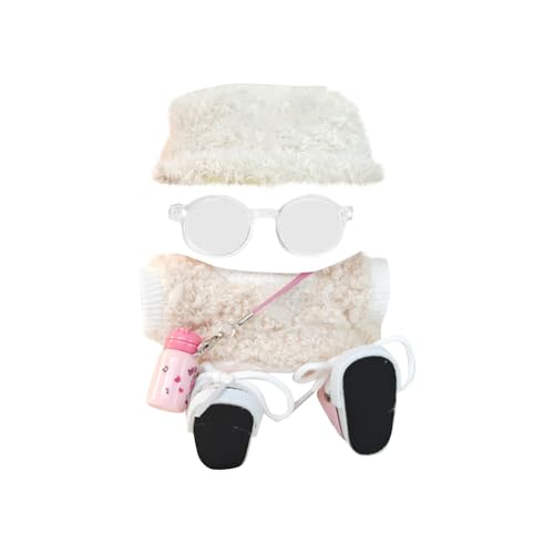 Niedliche Mini Plüsch Puppen Kleidung, nur Bekleidungs (Keine Puppe), Labubu Puppenkleidung, Niedliches Mini Kuscheltier Outfit, DIY Kinder Geschenke Bekleidungszubehör Labubu-Kostüme Puppenzubehör von Topassion